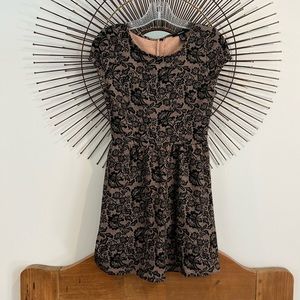 Lace Babydoll Dress with Zippered Back